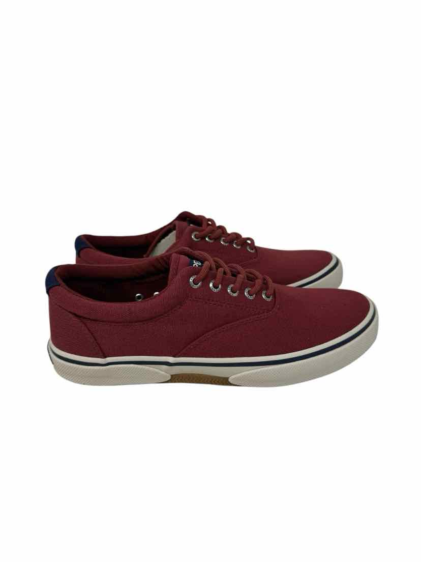 Shoe Size 8.5 Sperry Burgundy Canvas Flats