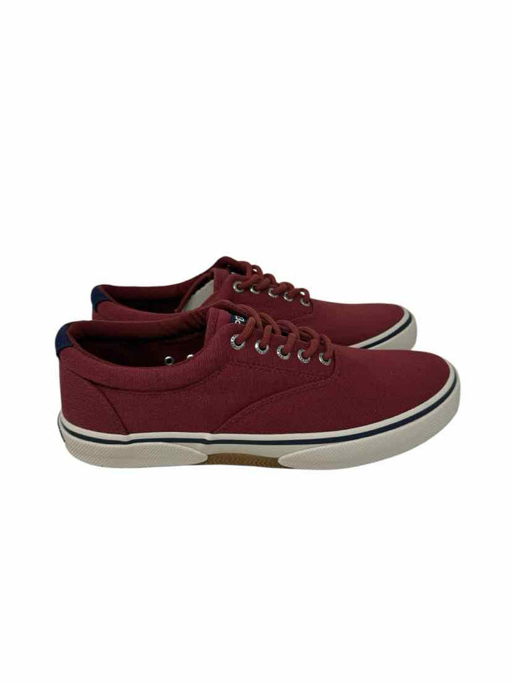 Shoe Size 8.5 Sperry Burgundy Canvas Flats