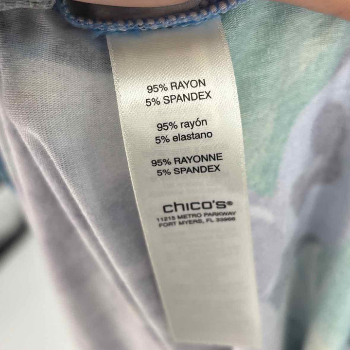 Size XL Chico's Blue Print Dress