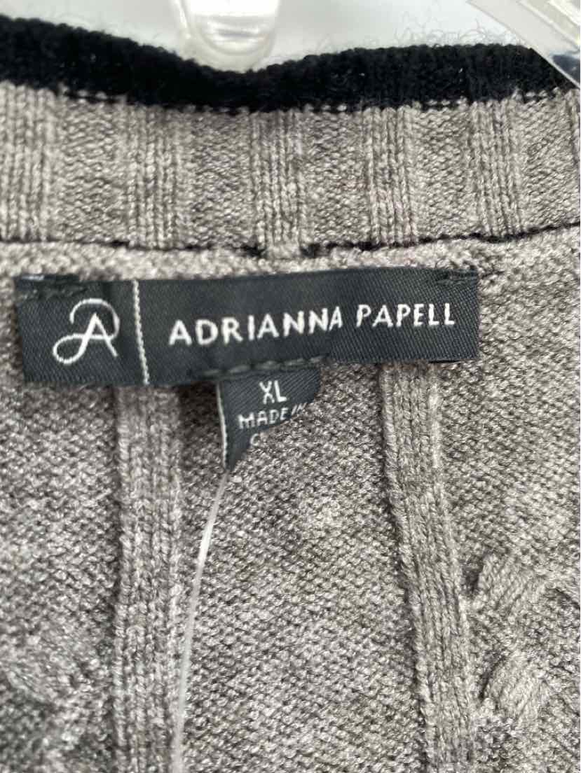 Size XL Adrianna Papell Gray Sweater