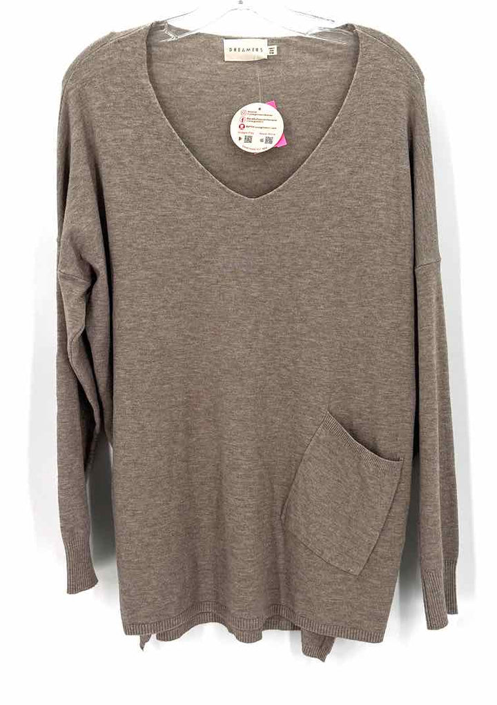 Size S/M Taupe Knit Sweater