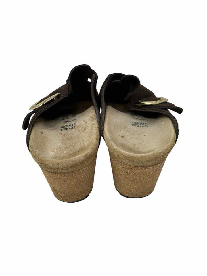 Shoe Size 38 PAPILIO Brown Suede Pumps