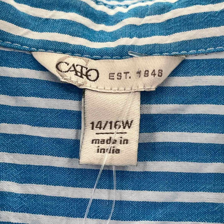 Size 14/16 CATO Blue Shirt