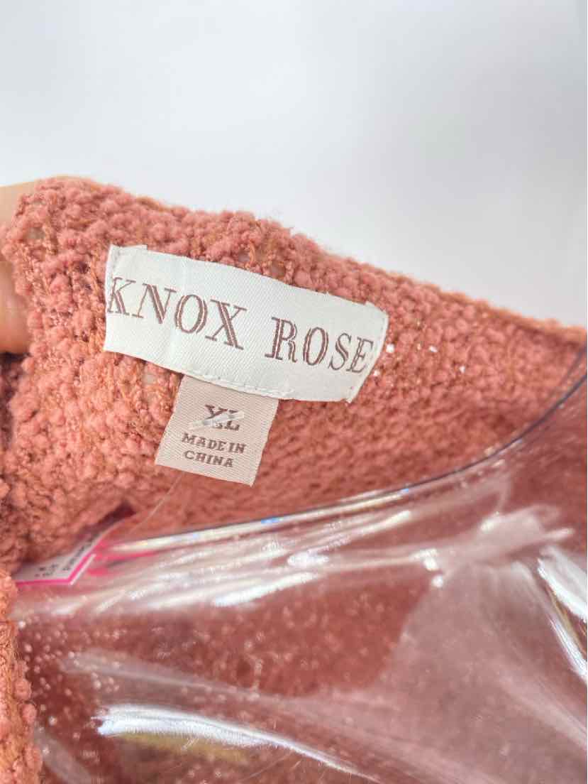 Size XL KNOX ROSE Mauve Knit Sweater