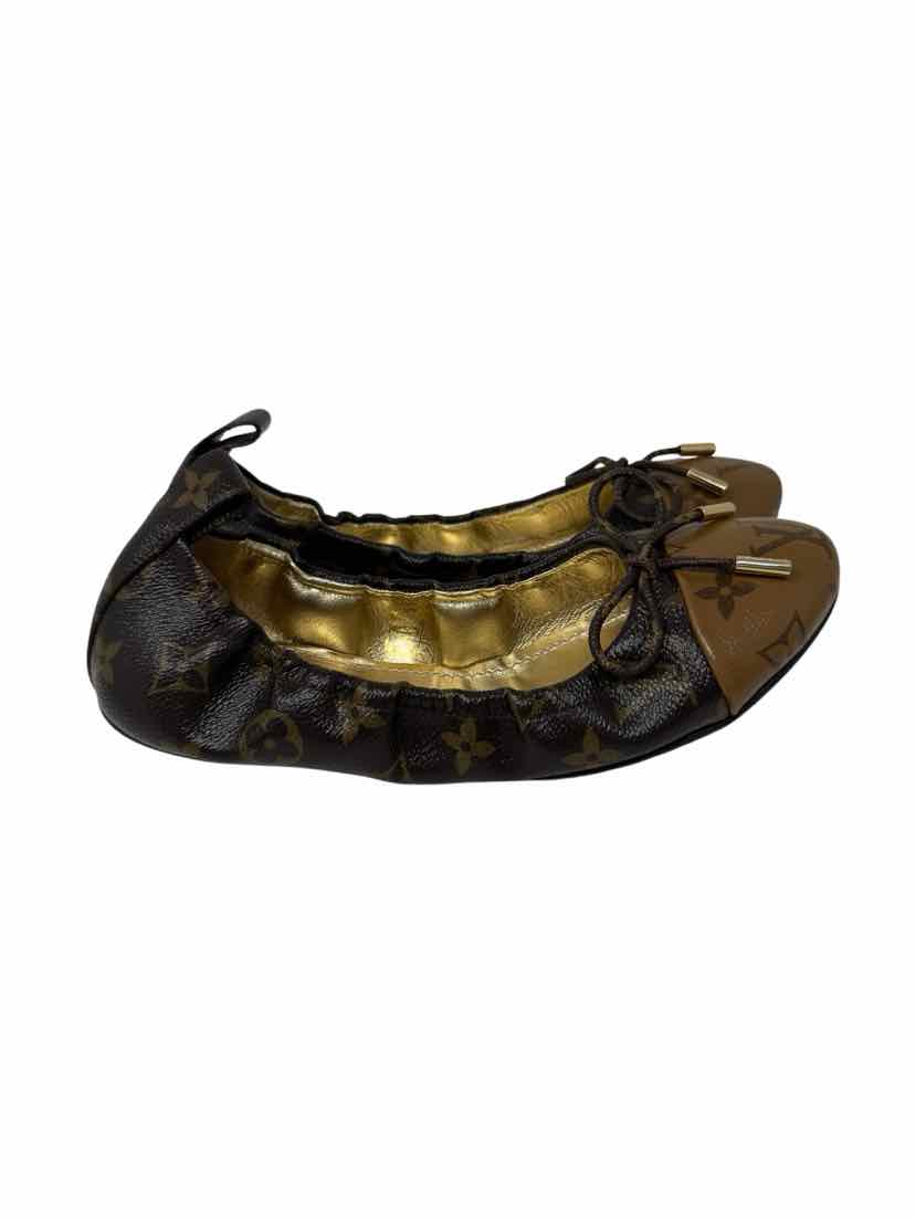 Shoe Size 38 Louis Vuitton Brown Leather Leather Luxury - Sandals