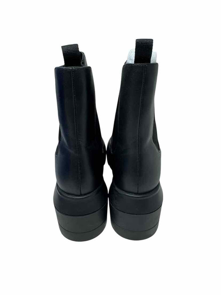 Shoe Size 37.5 Stuart Weitzman Black Leather Boots