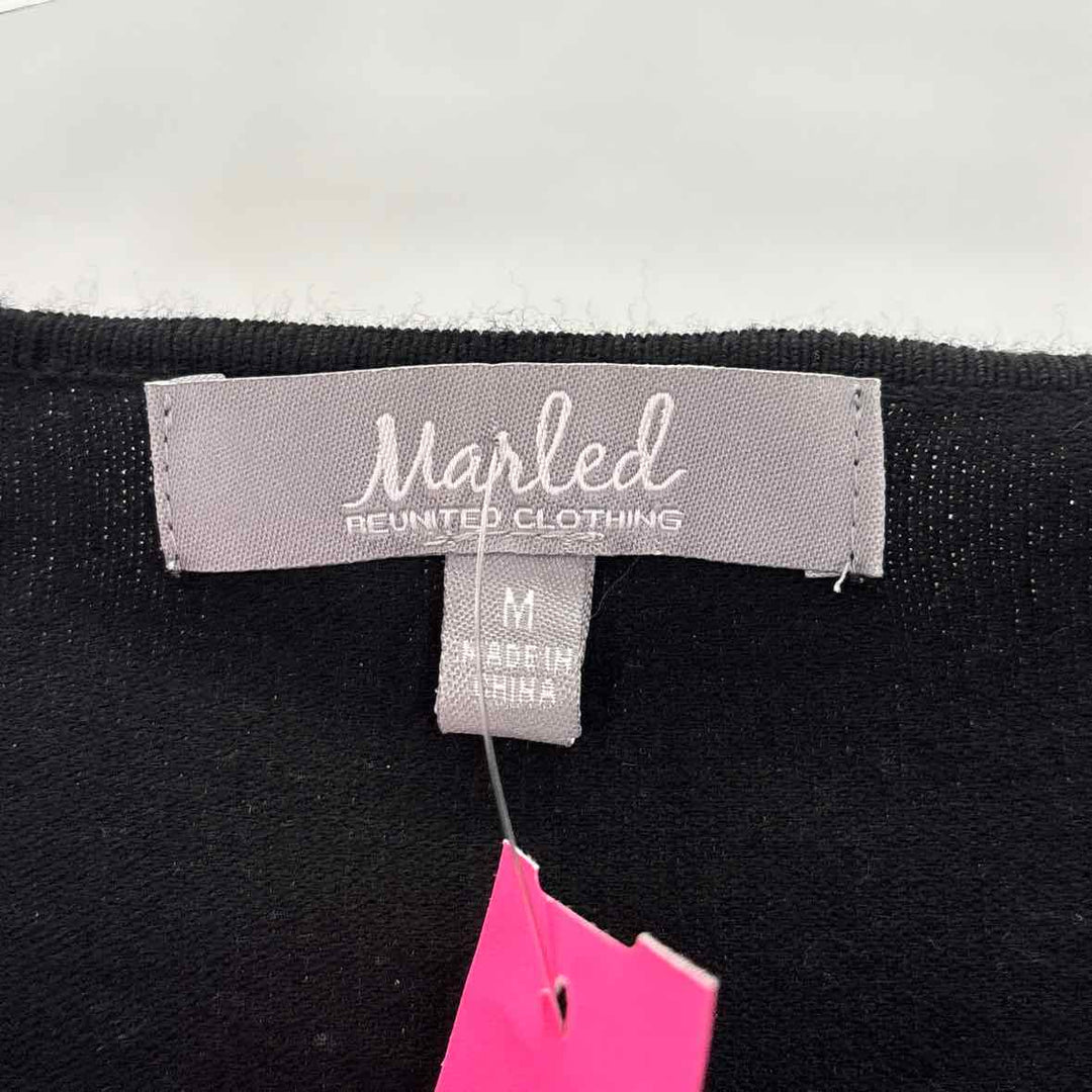 Size M MARLED Black Knit Sweater