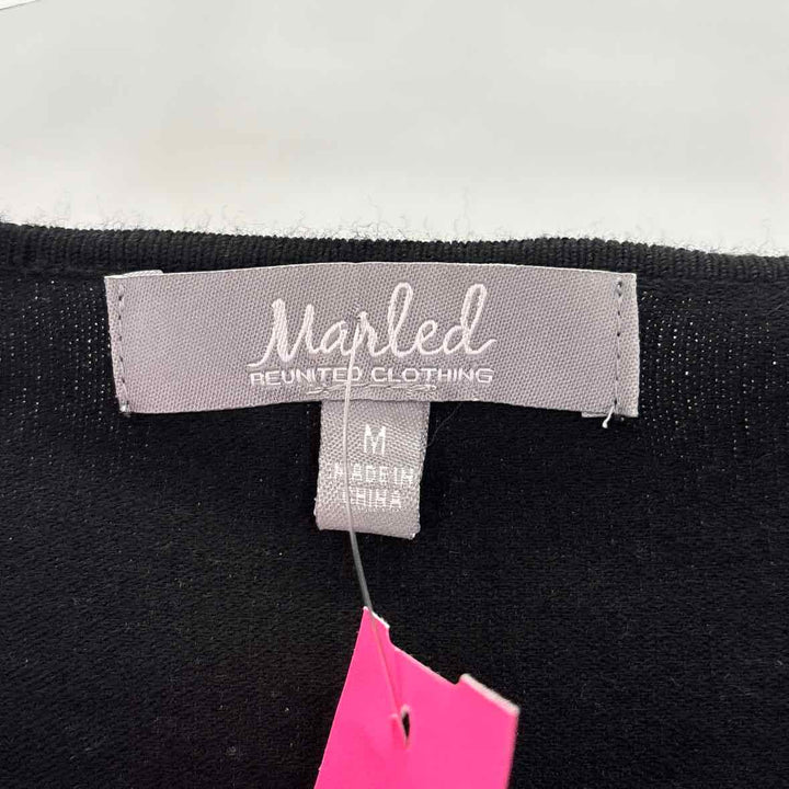 Size M MARLED Black Knit Sweater