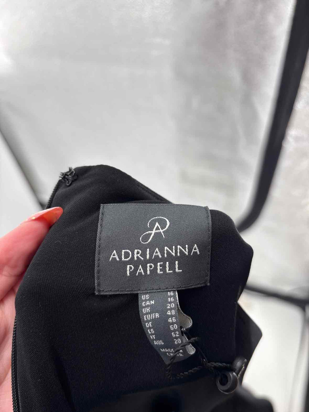 Size 16 Adrianna Papell Black Luxury - Shirt