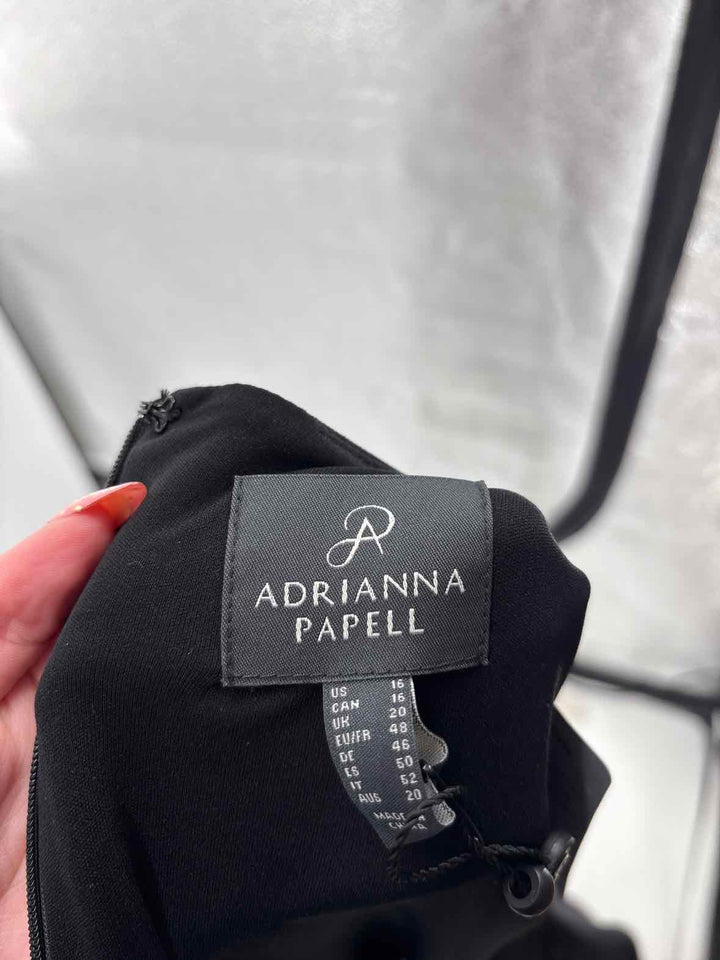Size 16 Adrianna Papell Black Luxury - Shirt