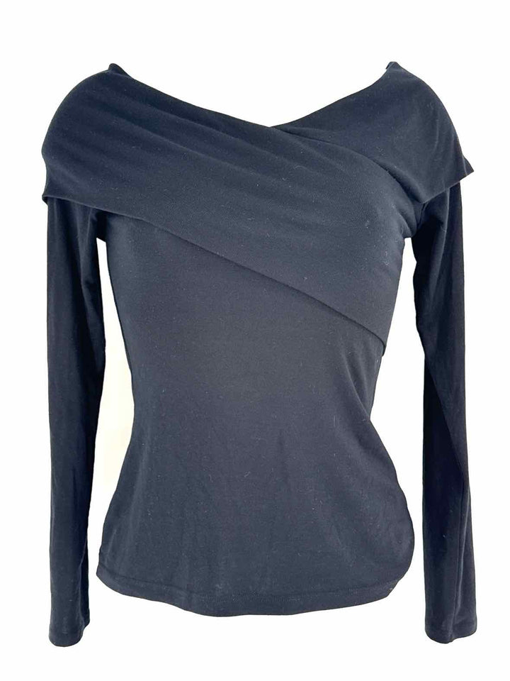 Size S THEORY Black Cotton Shirt