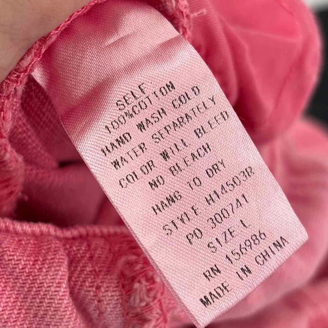 Size L Pink Denim Romper