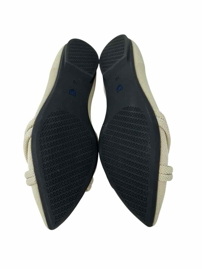 Shoe Size 10 ROTHY'S Cream Flats