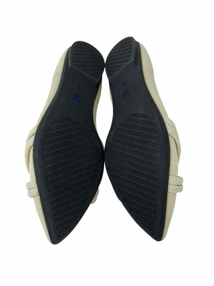 Shoe Size 10 ROTHY'S Cream Flats