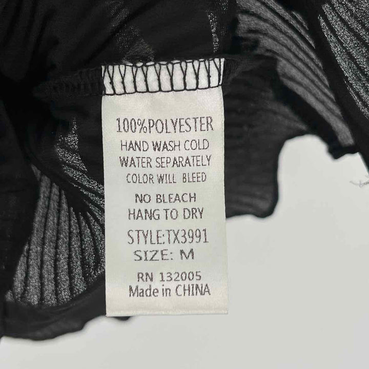 Size M Black Beaded Shirt