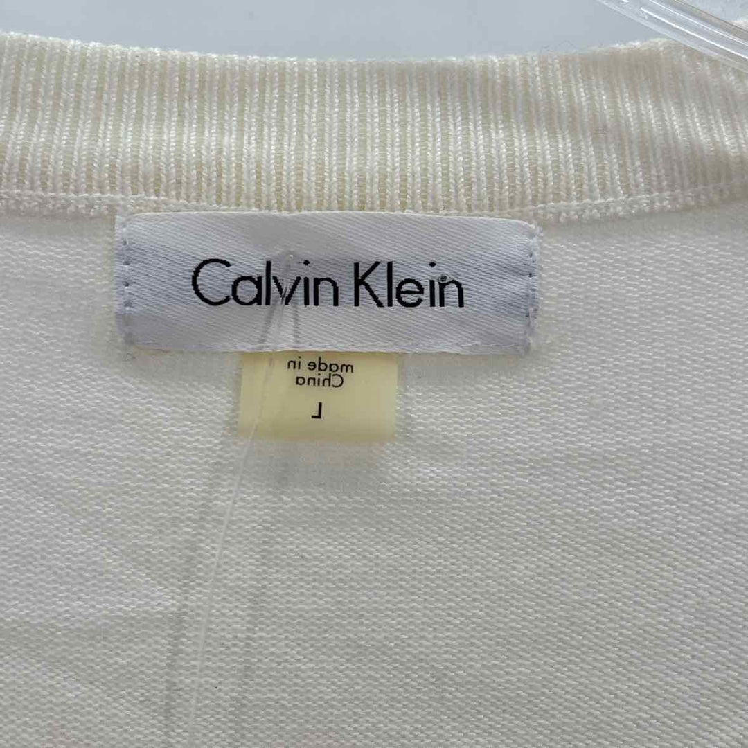 Size L Calvin Klein Ivory Dress