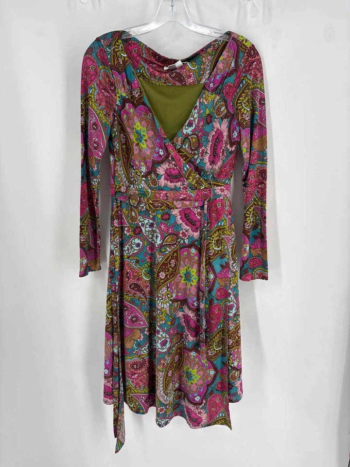 Size 6 KAY UNGER Multi-Color Dress