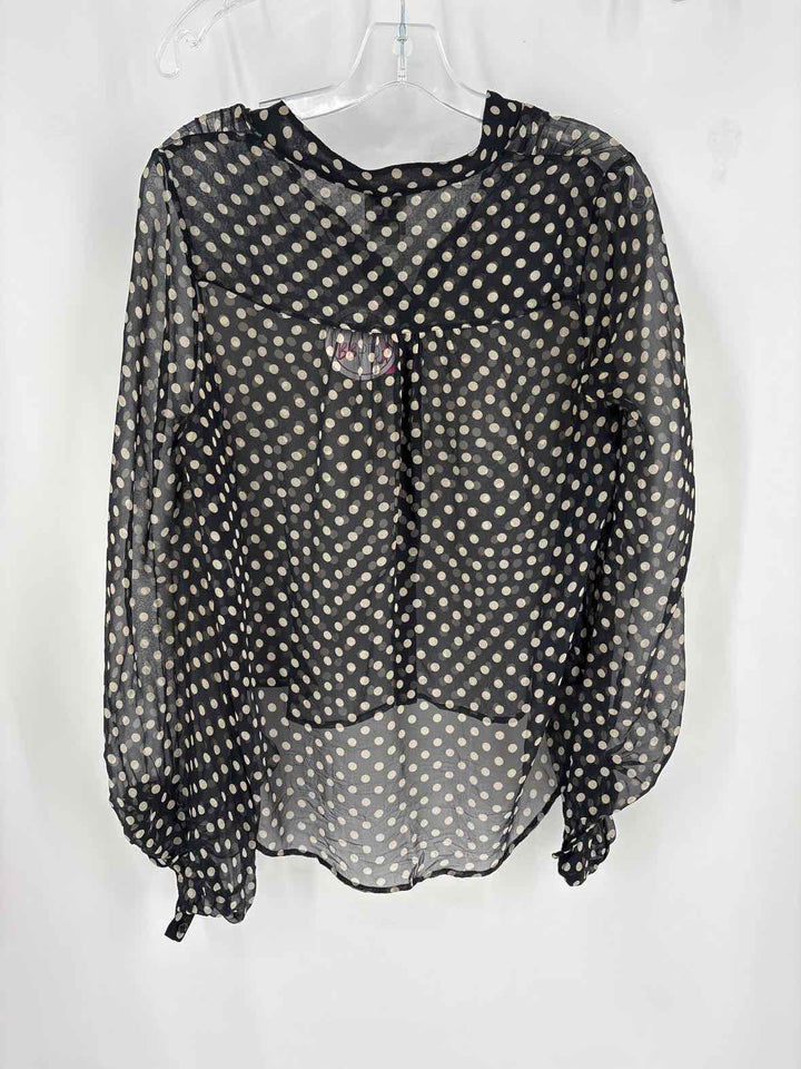 Size S HAUTE HIPPE Black Print Shirt