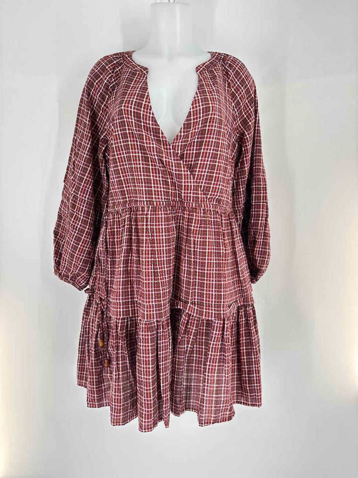 Size M MADEWELL Burgundy Dress