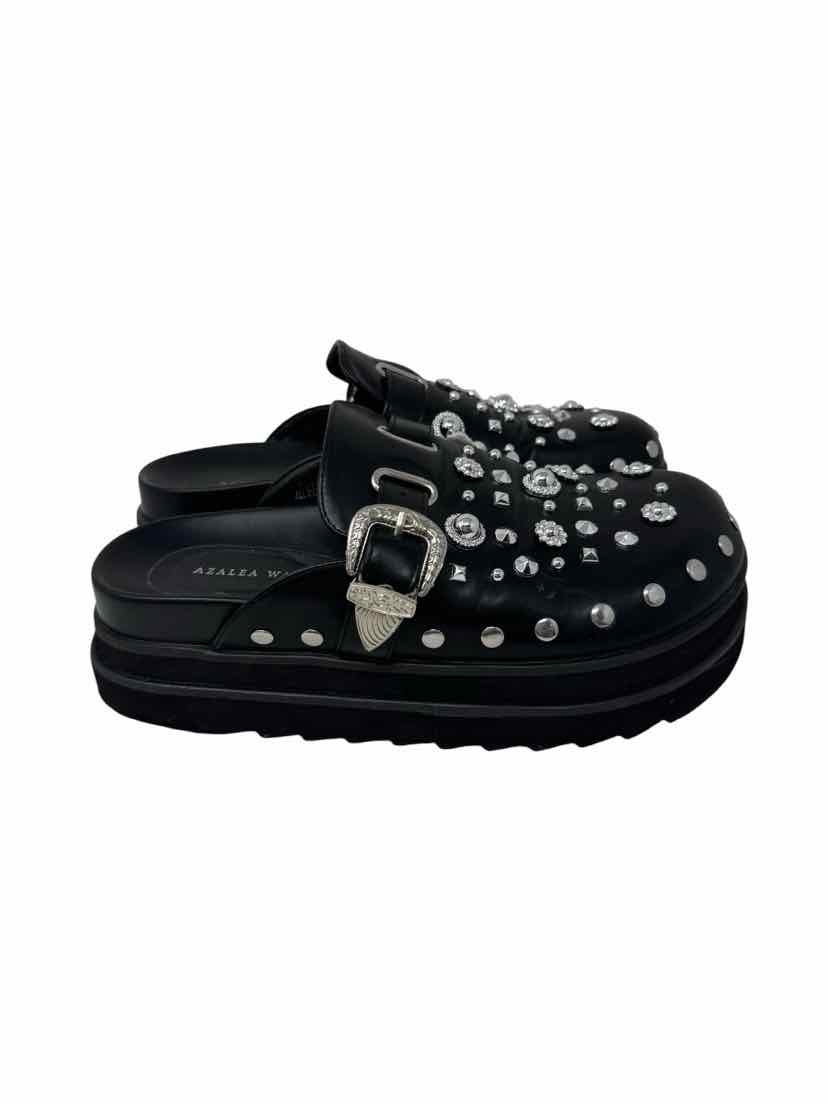 Shoe Size 10 AZALEA WANG Black Flats