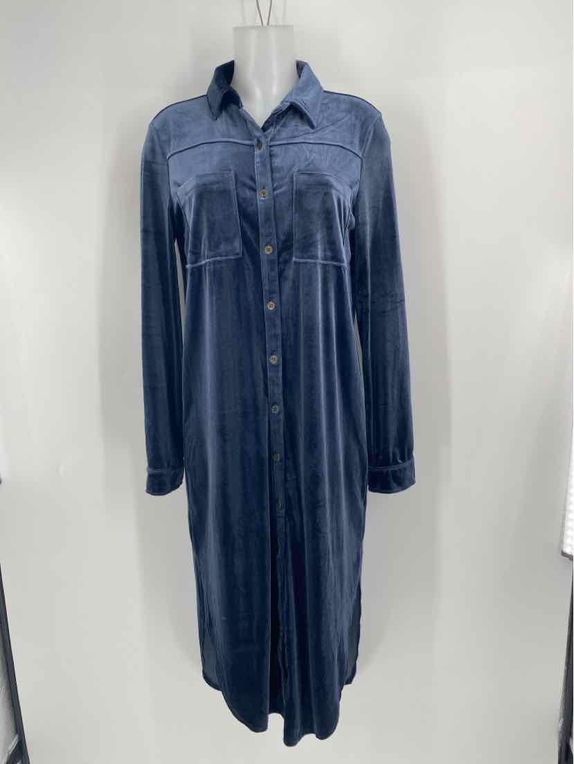 Size M Umgee Blue Velvet Dress