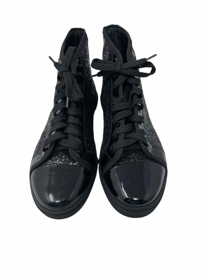 Shoe Size 38 Louis Vuitton Black Leather Luxury - Sneakers