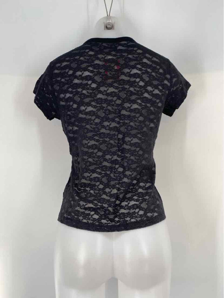 Size S AERIE Black Lace Shirt