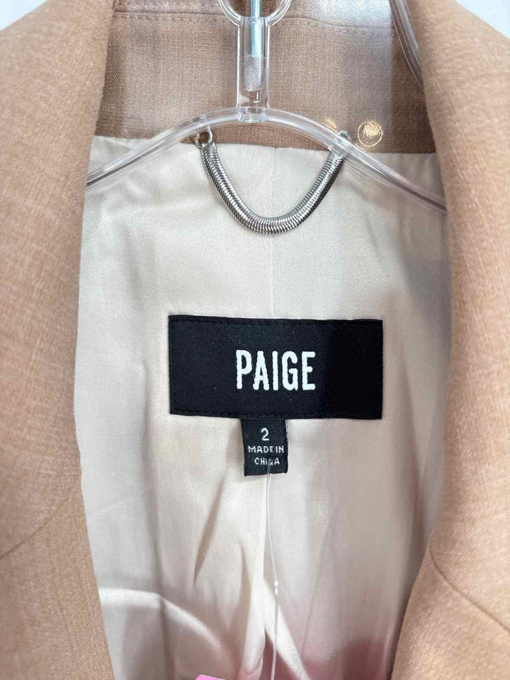 Size 2 PAIGE Beige Blazer