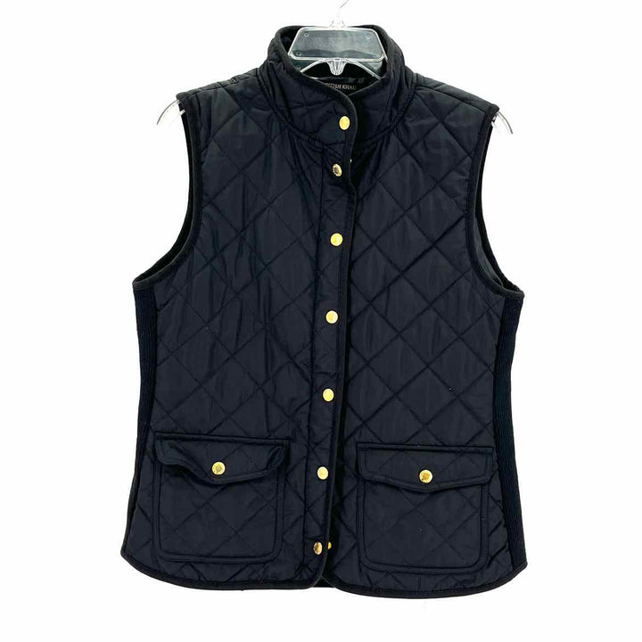 Size M Black Quilted Vest