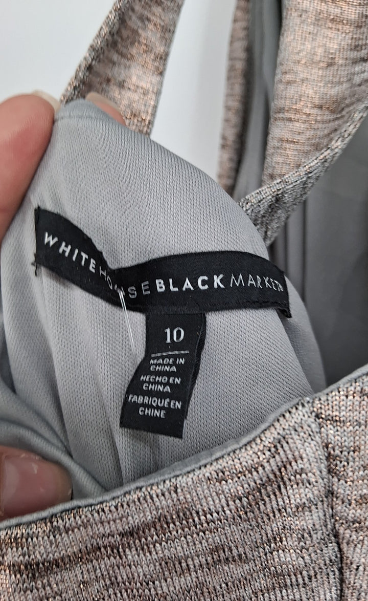 Size 10 White House Black Market Bronze Dress