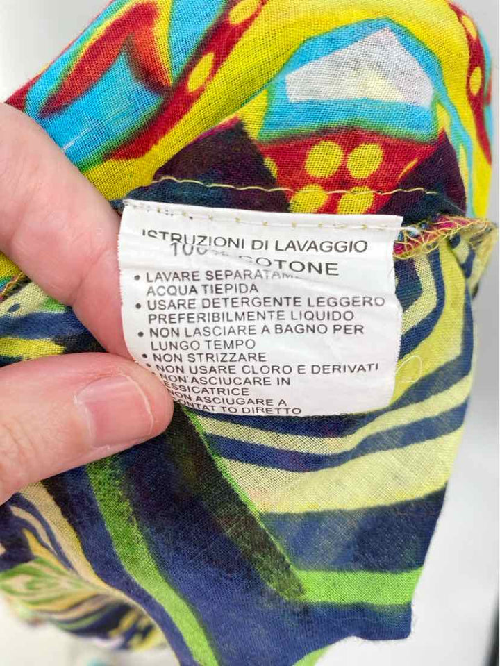 Size One Size Green Print Coverup