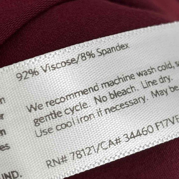 Size XL Eileen Fisher Burgundy Dress