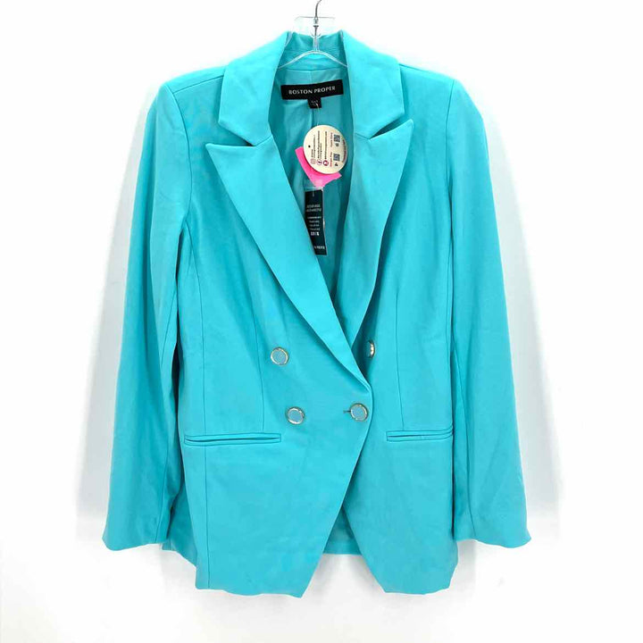 Size 6 BOSTON PROPER Aqua Blazer