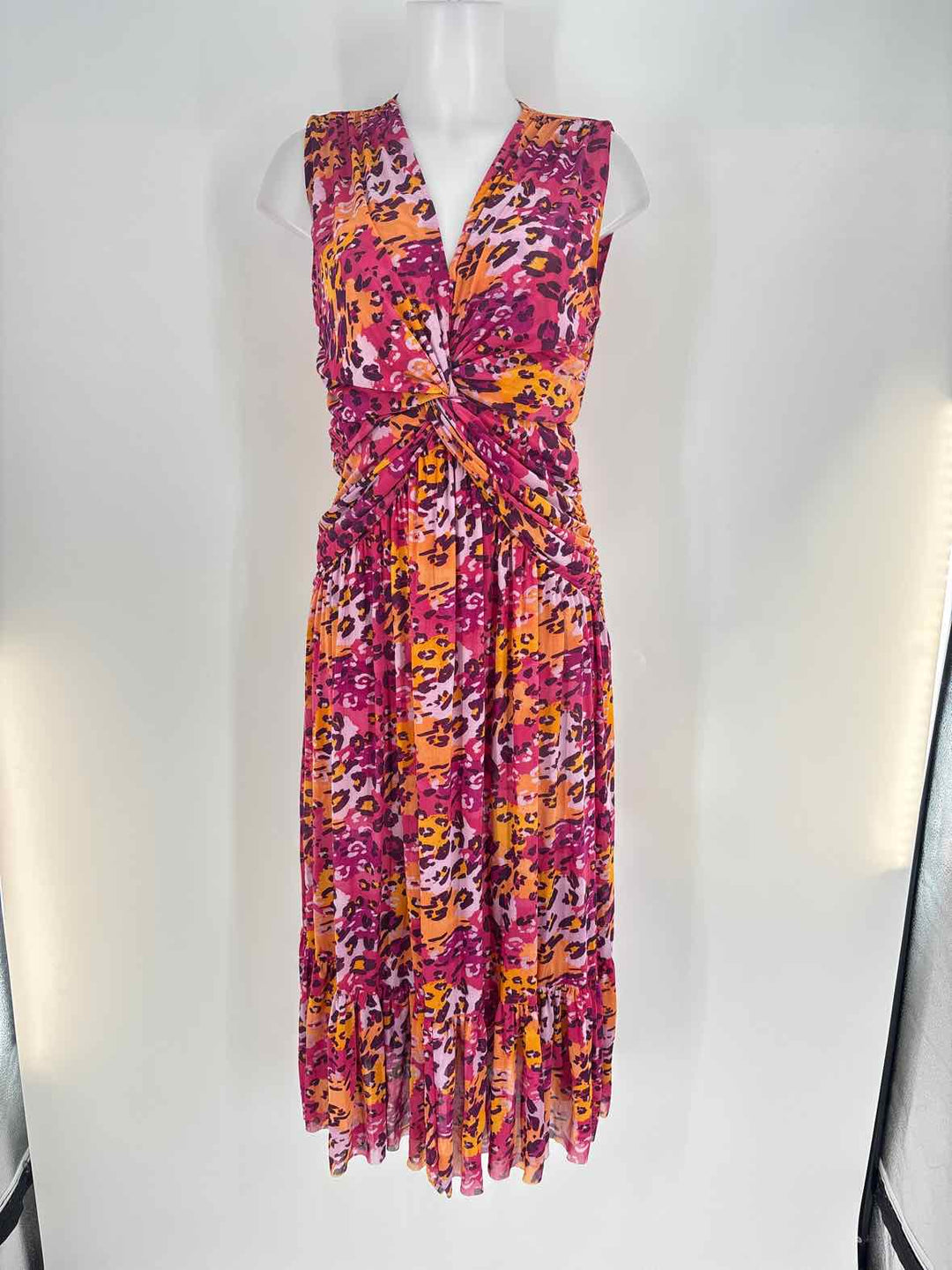 Size 6 NICOLE MILLER Multi-Color Dress