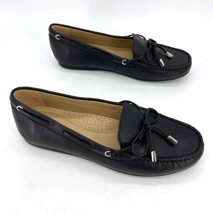 Shoe Size 7.5 Michael Kors Black Leather Loafers