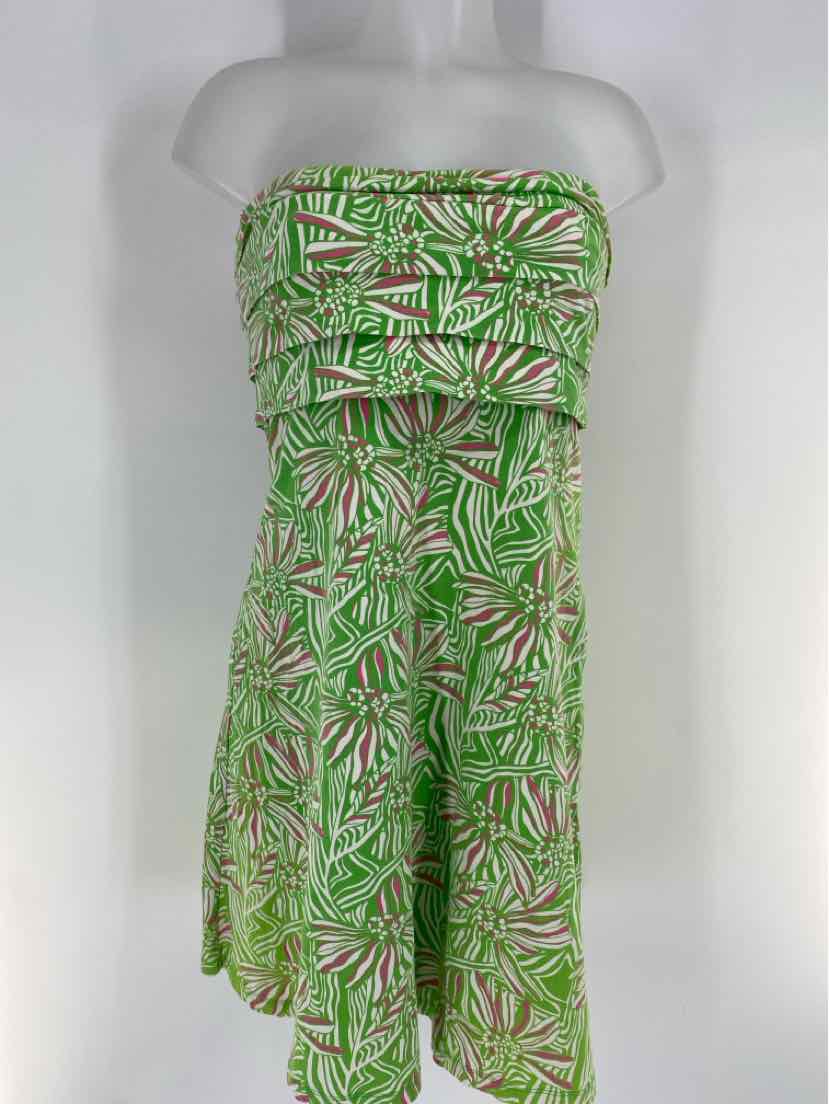 Size M Lilly Pulitzer Green Print Dress