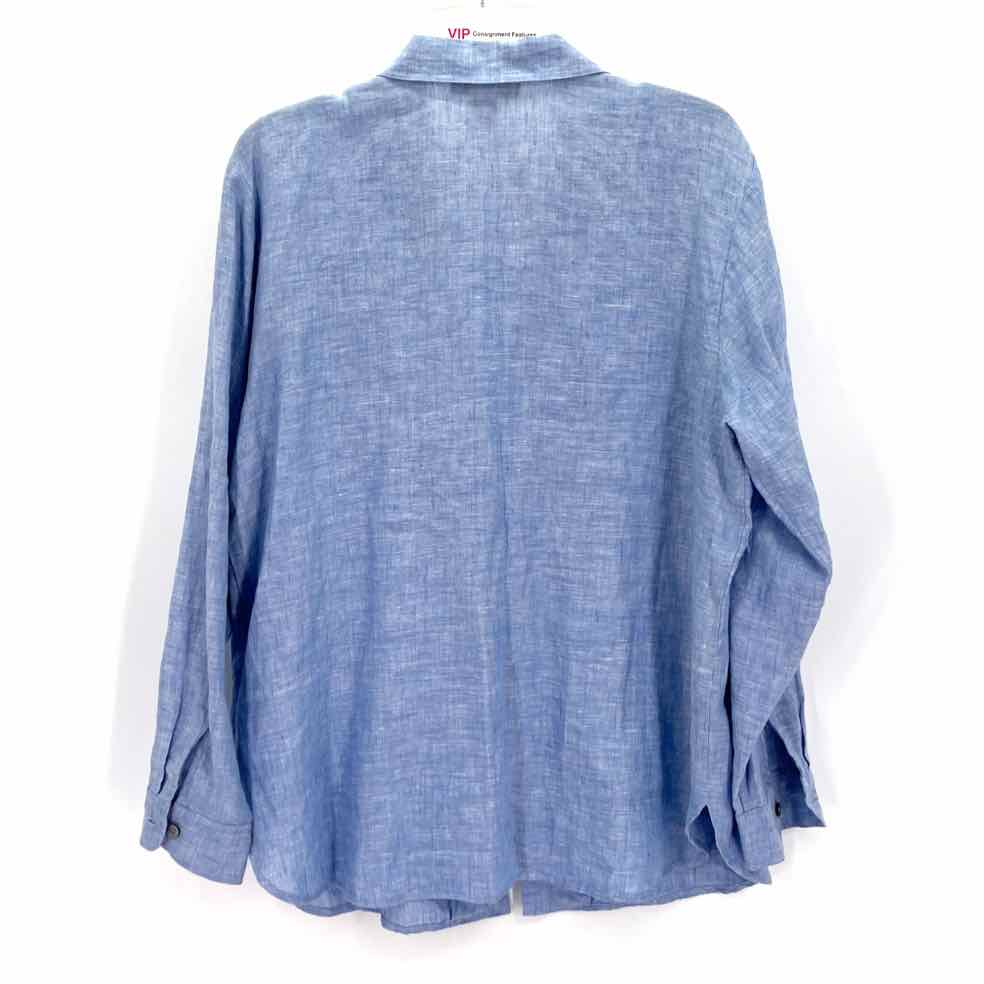 Size L KAREN KANE Blue Shirt