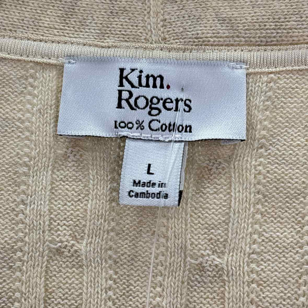 Size L KIM ROGERS Beige Sweater