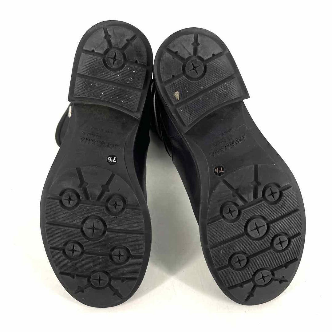 Shoe Size 7.5 Black Leather Boots