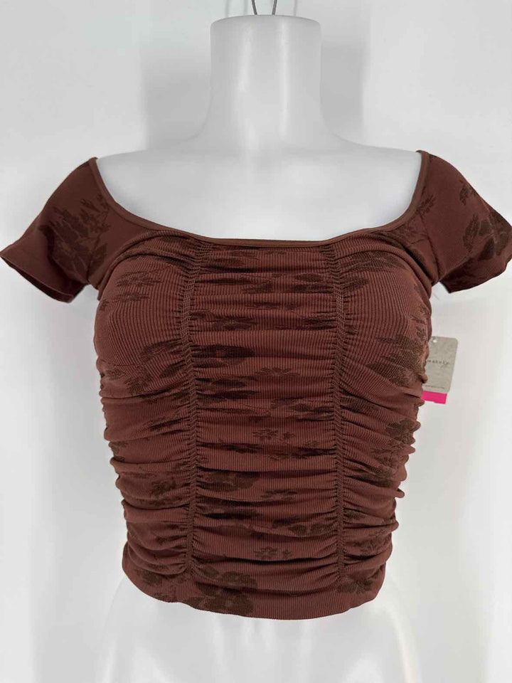 Size M/L FREE PEOPLE Brown Shirt