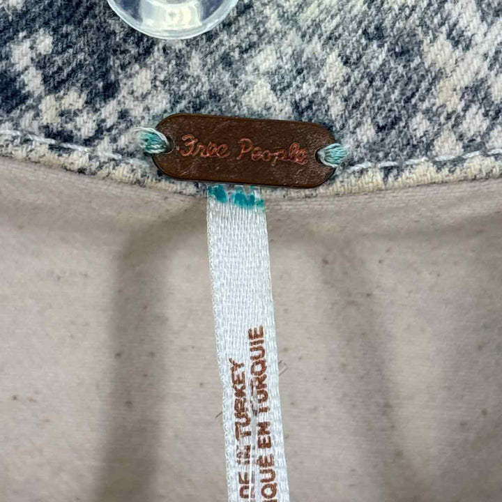 Size L FREE PEOPLE Cream Denim Jacket