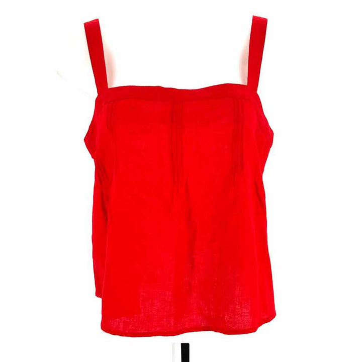 Size M J Crew Red Linen Shirt