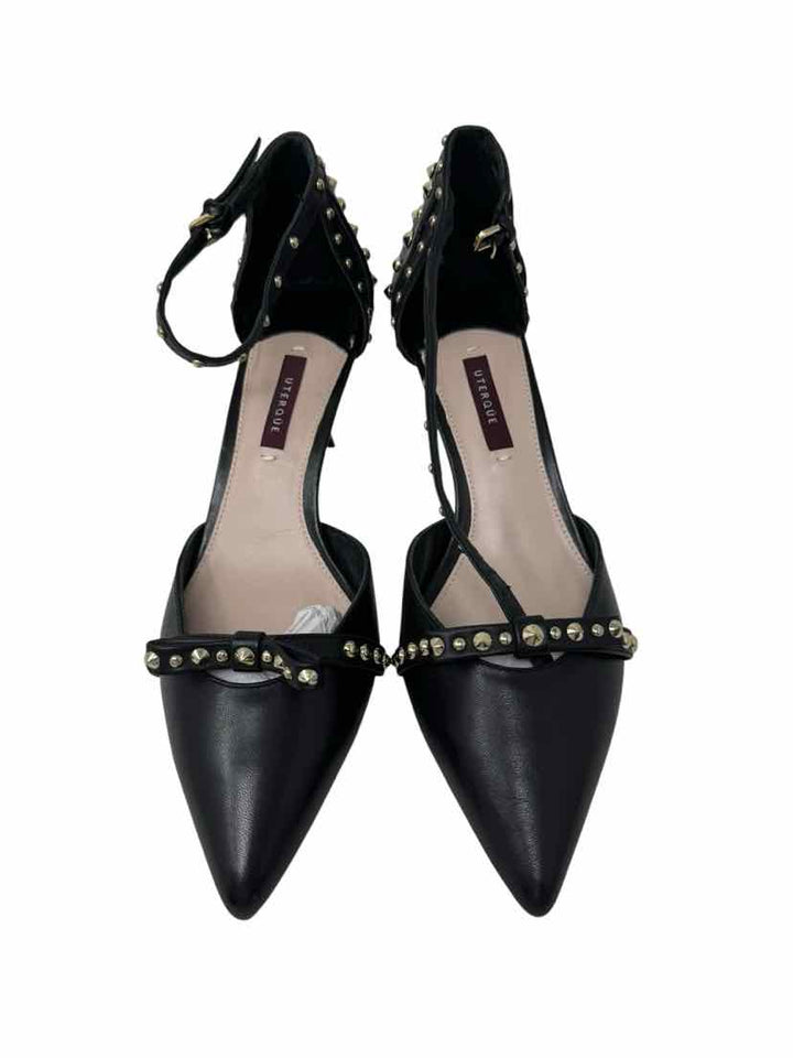 Shoe Size 38 Black Leather Pumps