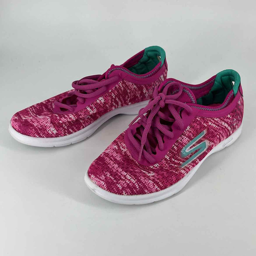 Shoe Size 6.5 Sketchers Hot Pink Knit Sneakers