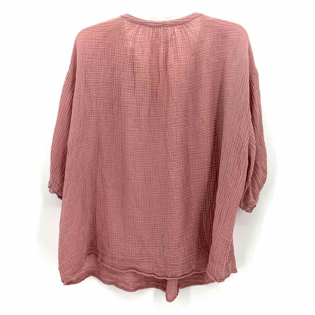 Size XL VELVET Pink Cotton Shirt