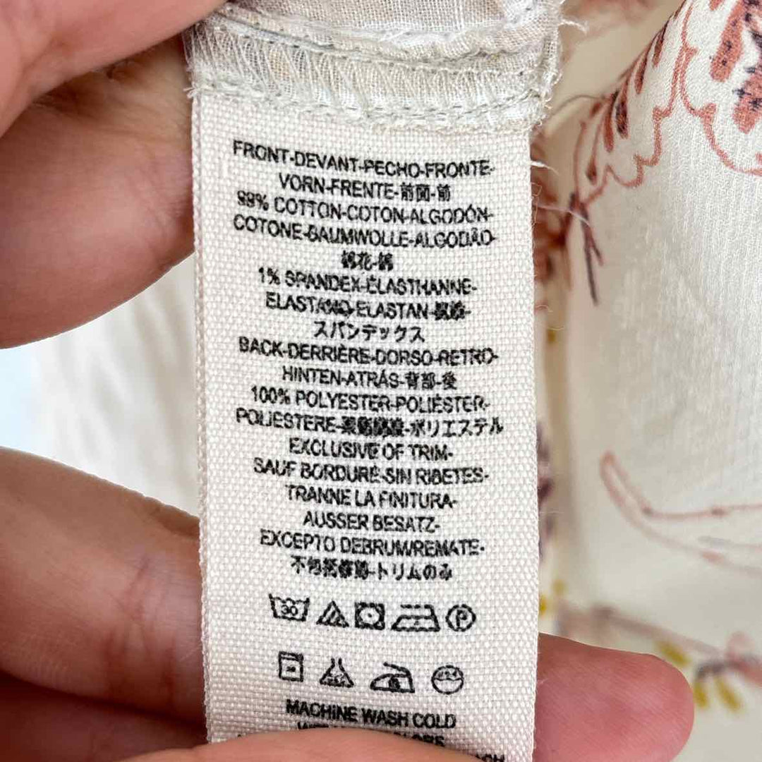 Size XS FREE PEOPLE Ivory Shirt
