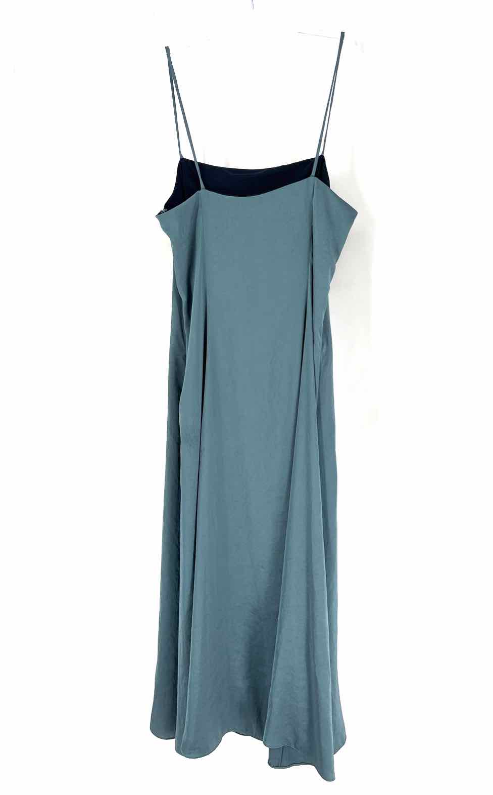 Size 8 THEORY Blue Satin Dress