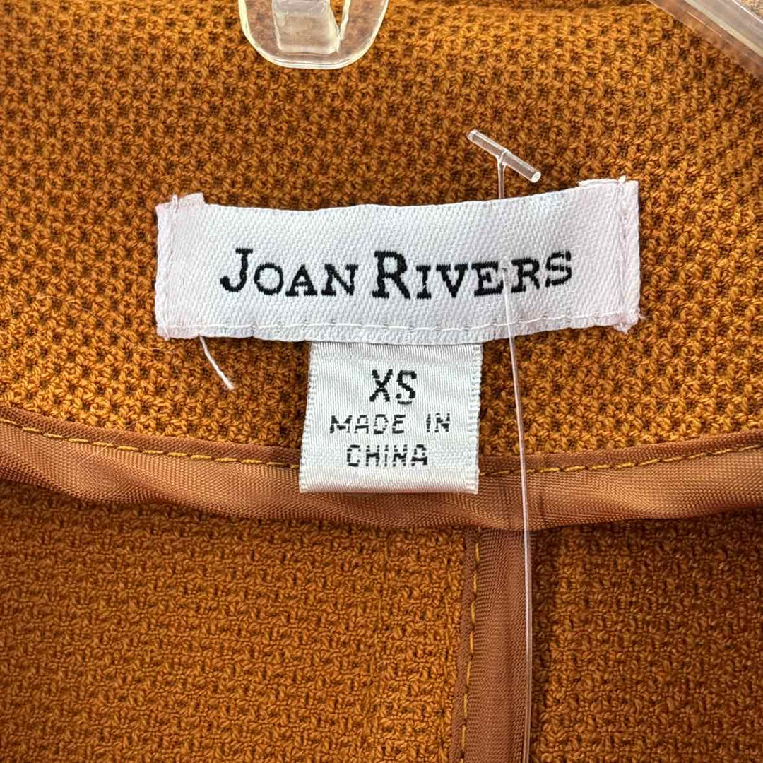Size XS JOAN RIVERS Camel Knit Jacket