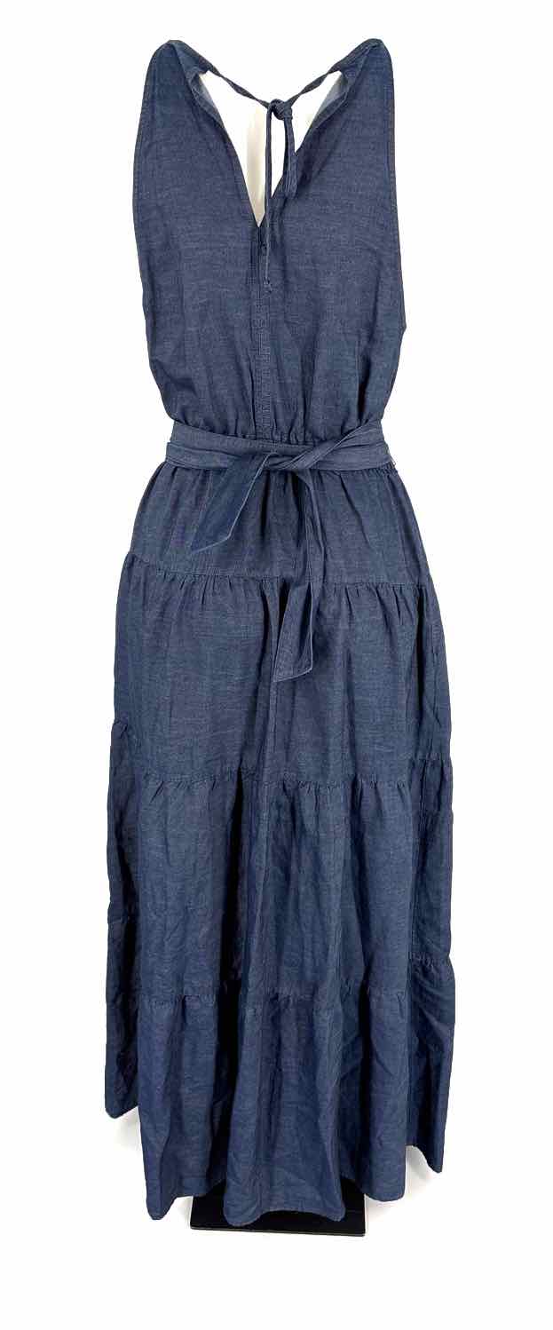 Size 8 NY & CO Navy Chambray Dress