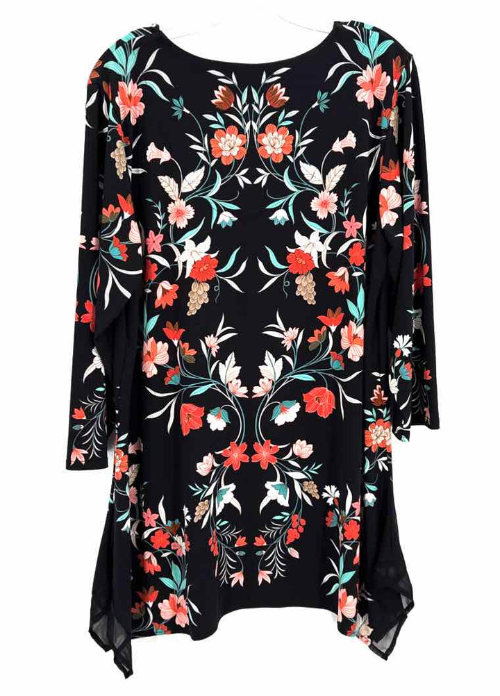Size 1X JM COLLECTION Black Shirt